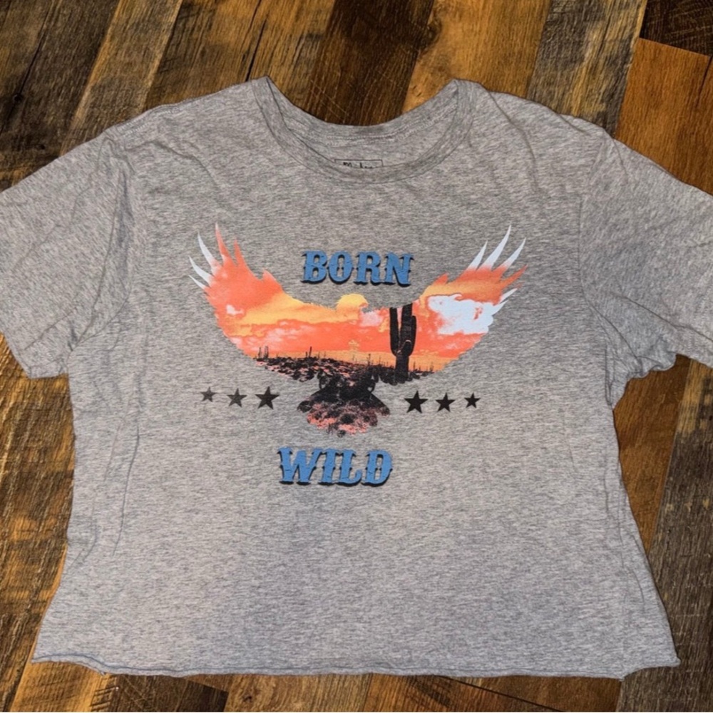 Miken Flow Cropped T-Shirt Size L
